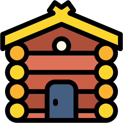 casa de madera icono gratis