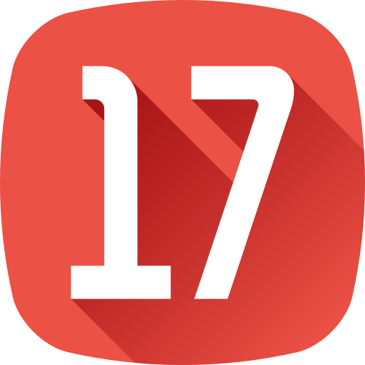 diecisiete icono gratis