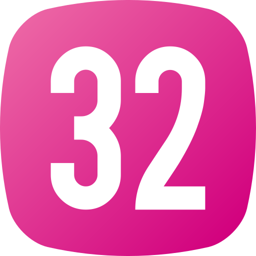 Thirty two free icon