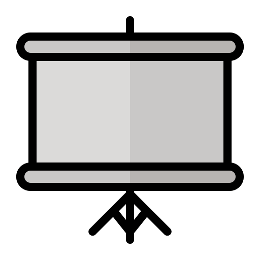 proyector de pantalla icono gratis