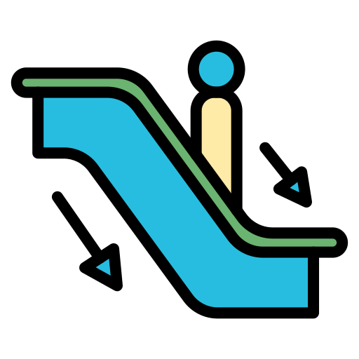 Escalator free icon Escalator free icon