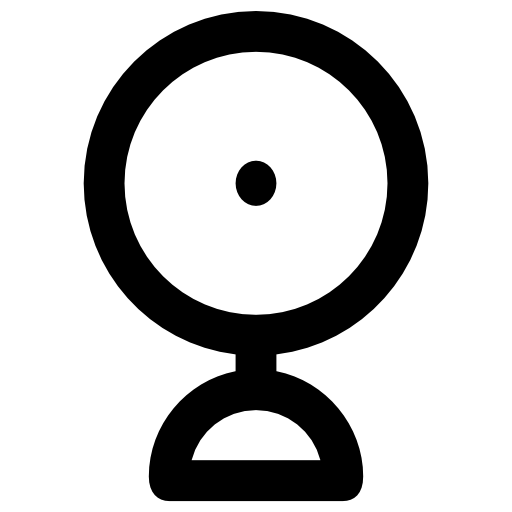 cámara web icono gratis