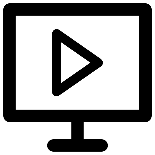 reproductor de video icono gratis