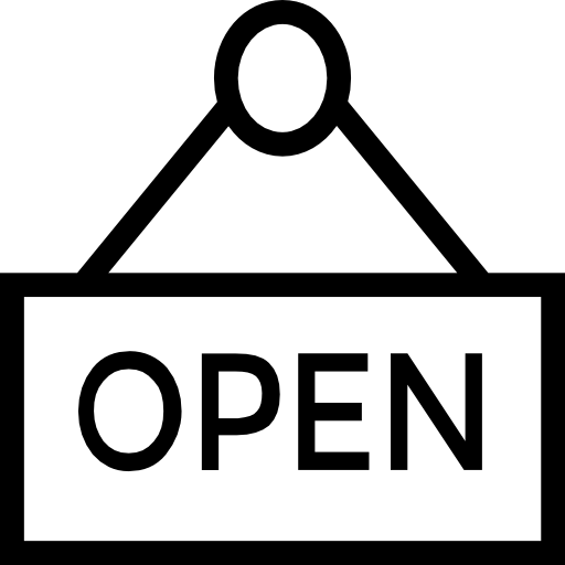 Open - Free signs icons