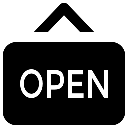 Open - Free signs icons