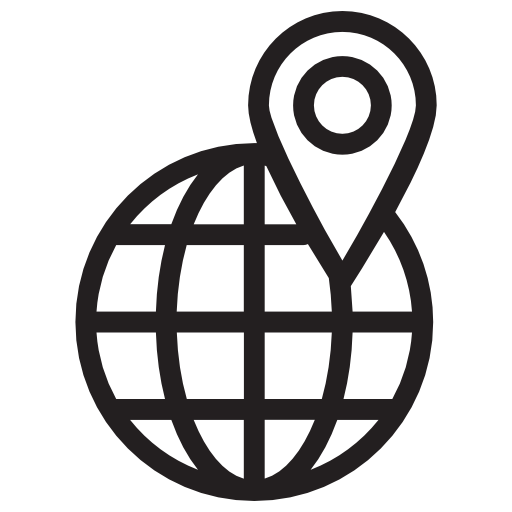 Earth globe Vector Market Light Rounded icon