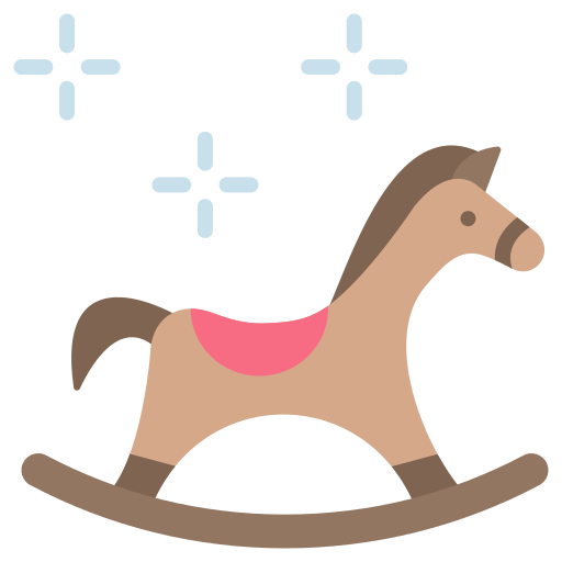 caballo de juguete icono gratis