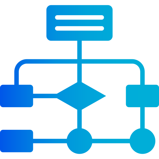 diagrama de flujo icono gratis