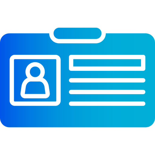tarjeta de identificación icono gratis