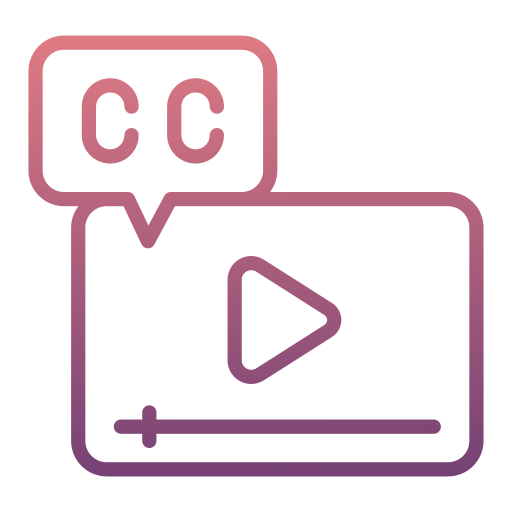 subtitular icono gratis