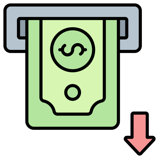 Withdrawal - Free business and finance icons