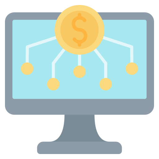 Économie numérique Icône gratuit Économie numérique Icône gratuit