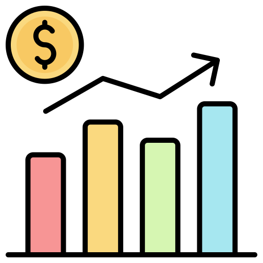 economía icono gratis