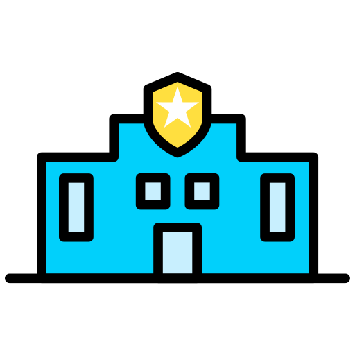 estación de policía icono gratis