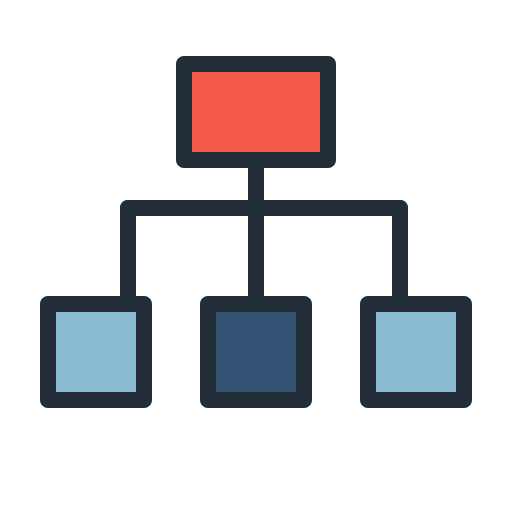 organigrama icono gratis