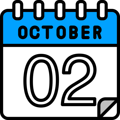 2 de octubre icono gratis