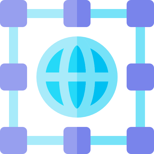 Blockchain Basic Rounded Flat icon