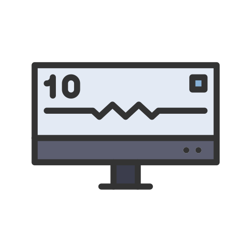 monitor de electrocardiograma icono gratis