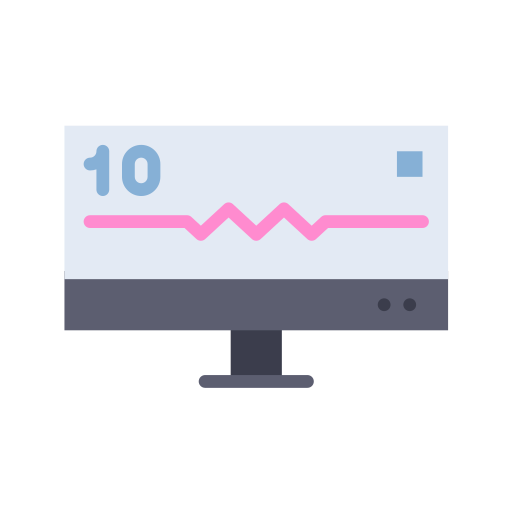 monitor de electrocardiograma icono gratis