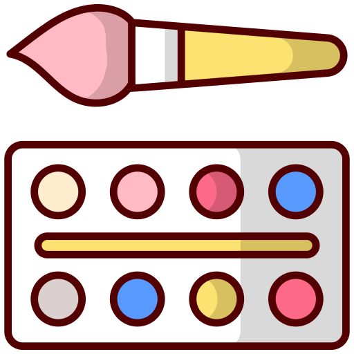 acuarelas icono gratis