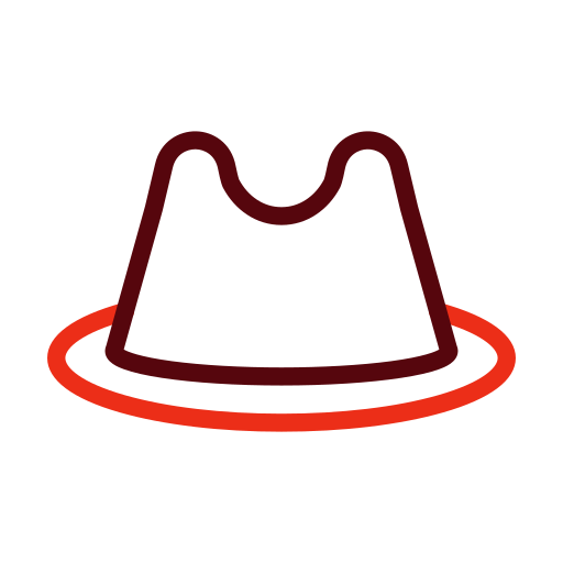 sombrero de fieltro icono gratis