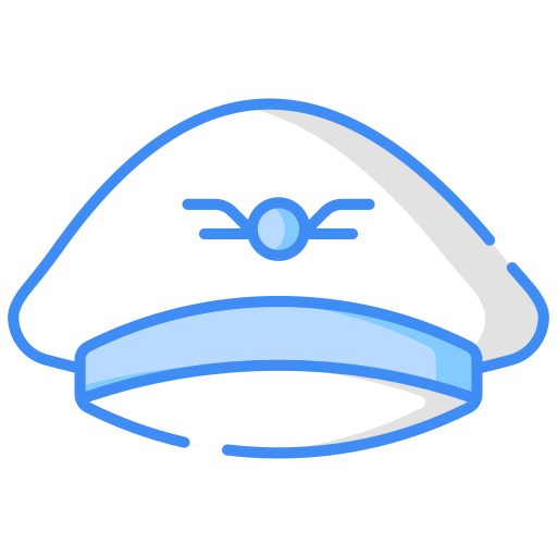 sombrero de piloto icono gratis