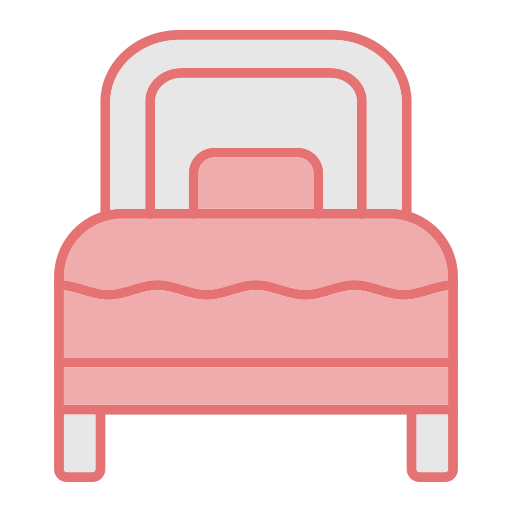 cama individual icono gratis