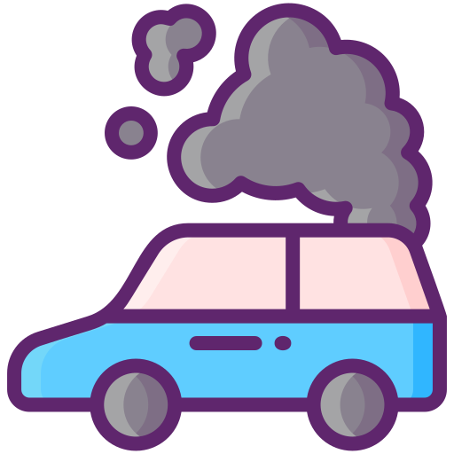 Car emission - Free transport icons