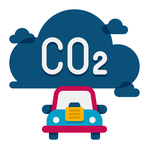 Car emission - Free transport icons