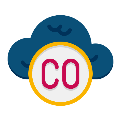 Carbon monoxide free icon