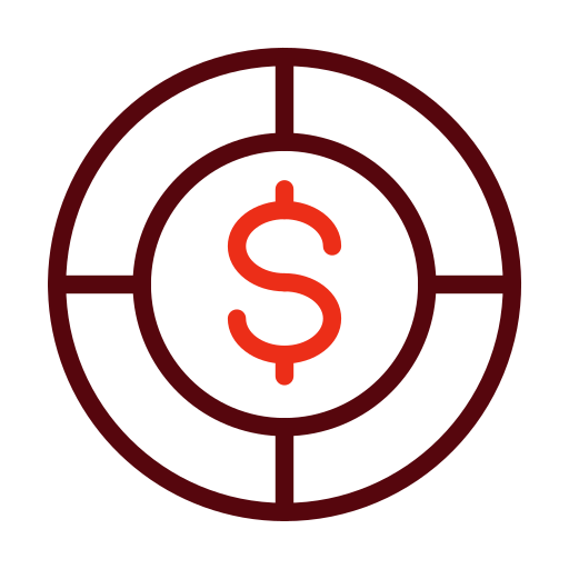 ficha de póker icono gratis