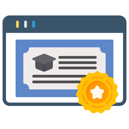 certificado icono gratis