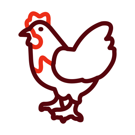 Chicken free icon Chicken free icon