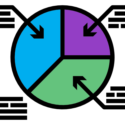 gráfico circular icono gratis