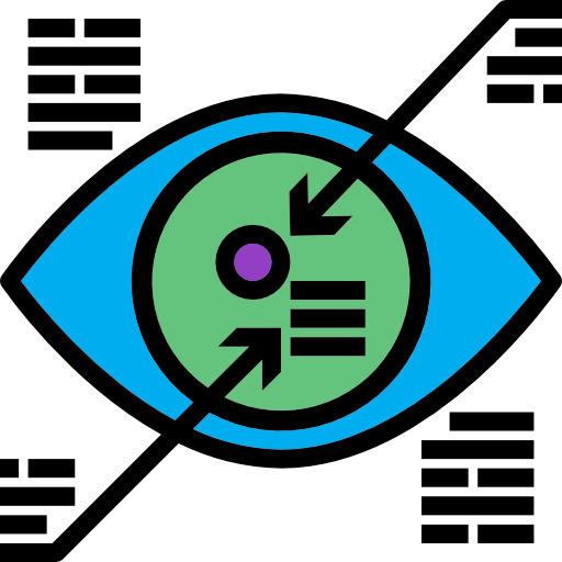 visión icono gratis