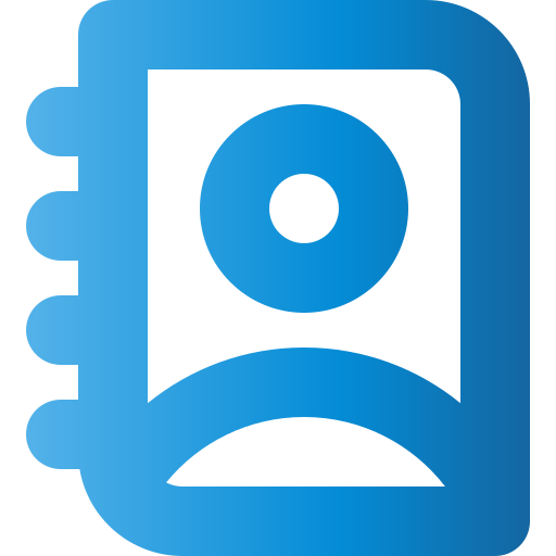 libreta de contactos icono gratis