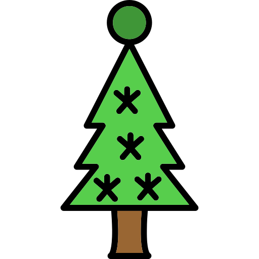 árbol de navidad icono gratis