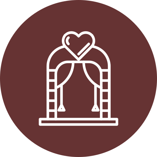 arco de boda icono gratis