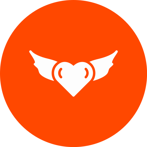Heart wings free icon Heart wings free icon