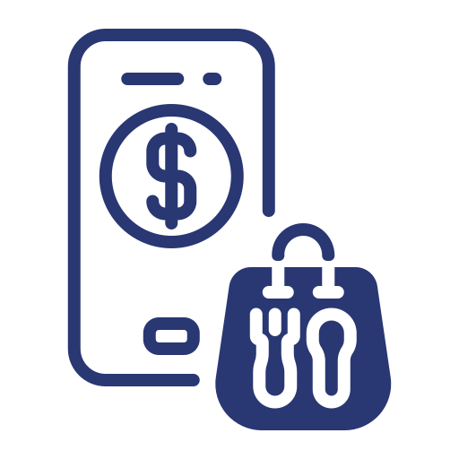 entrega de comida icono gratis