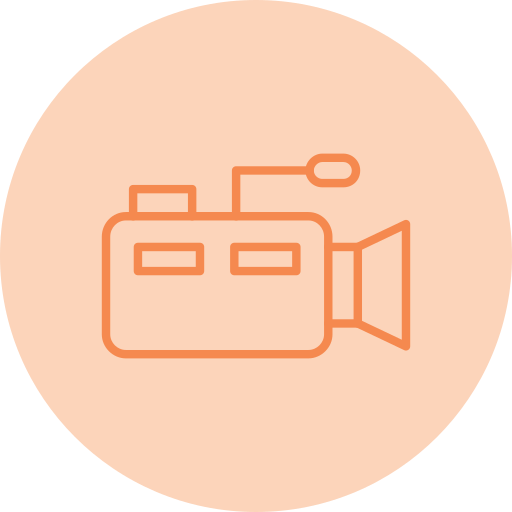 camara de video icono gratis