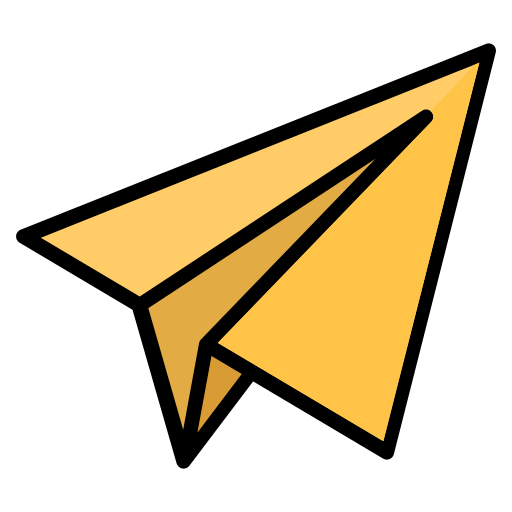 Paper plane free icon