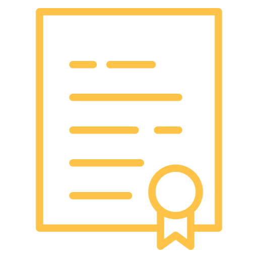 certificado icono gratis