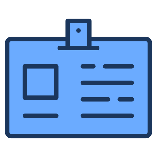 tarjeta de identificación icono gratis