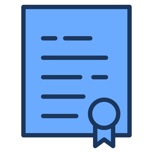 Certificate free icon Certificate free icon