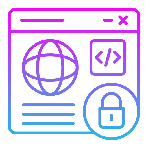 seguridad web icono gratis