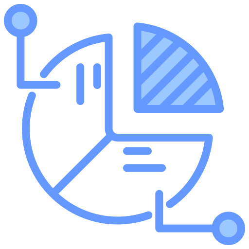 cuota de mercado icono gratis