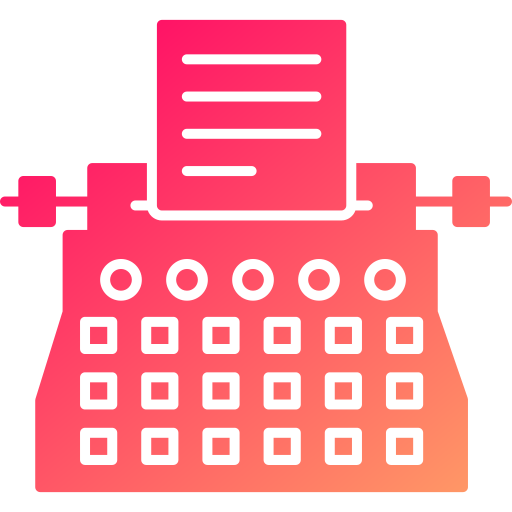 máquina de escribir icono gratis