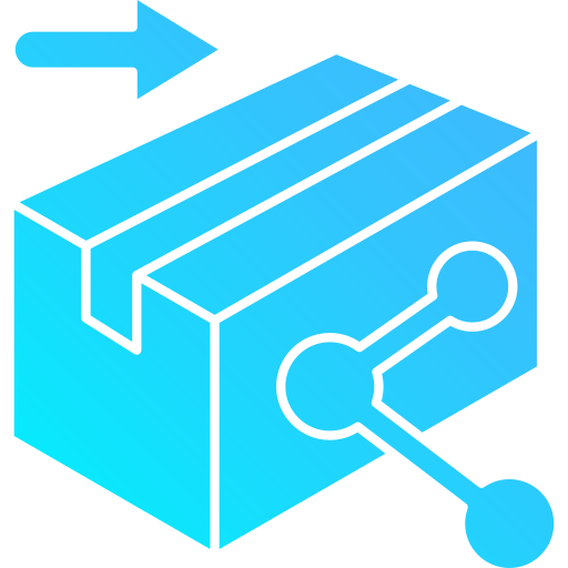 distribución icono gratis