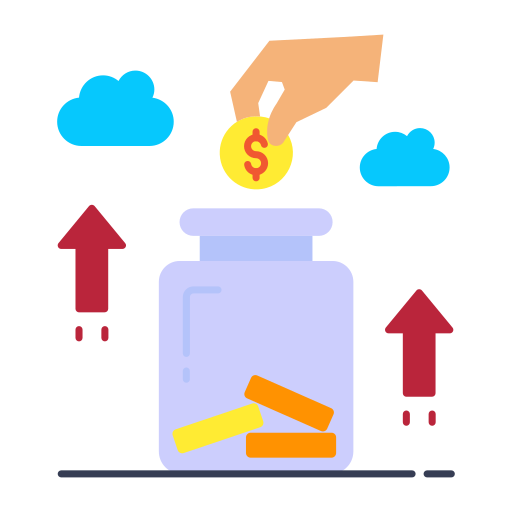 ahorros icono gratis